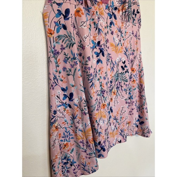 Babydoll tank slip BoHo pink lace women's size medium - Picture 4 of 8